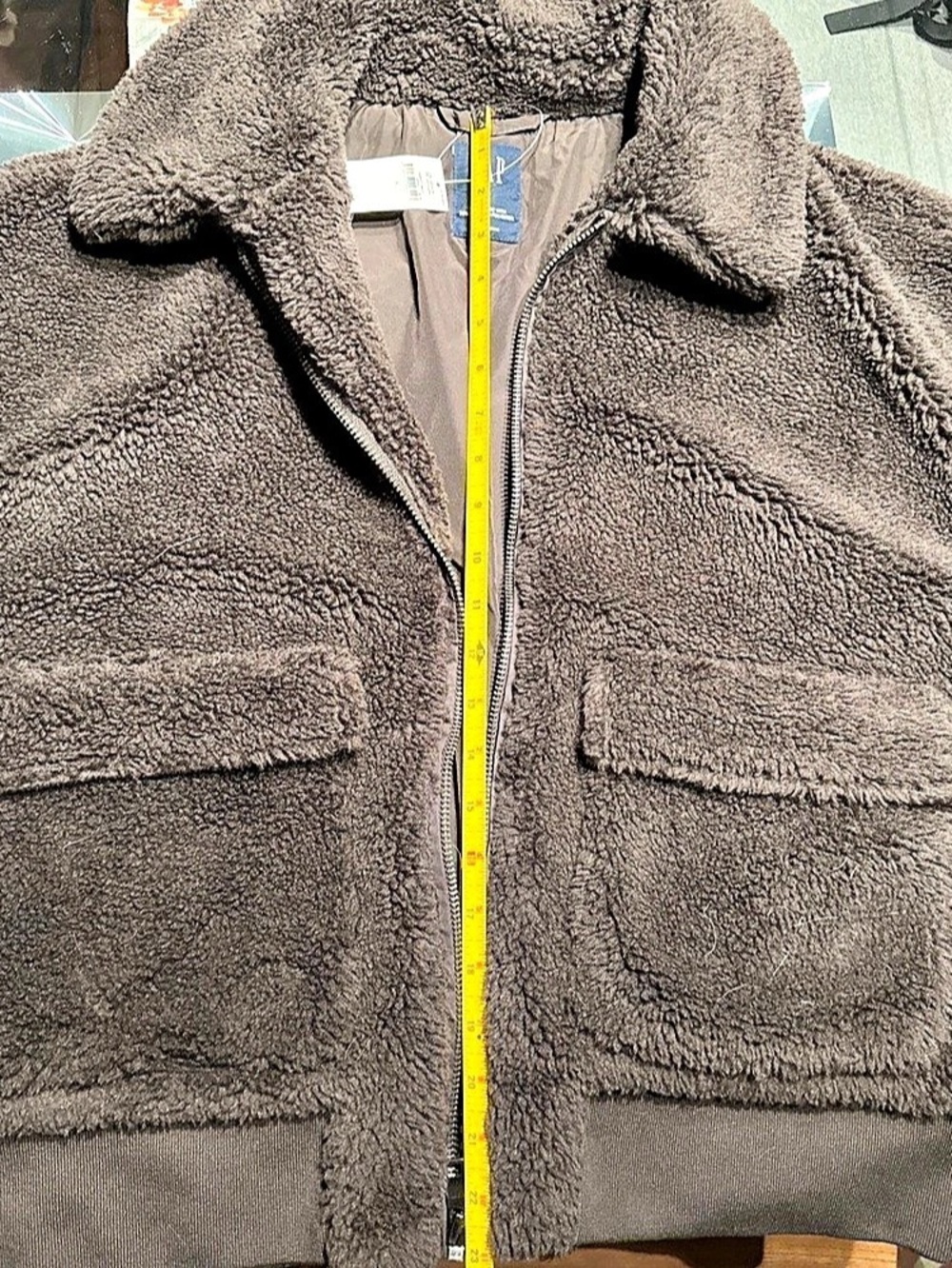 GAP Sherpa Moto Jacket Brown Large NWT